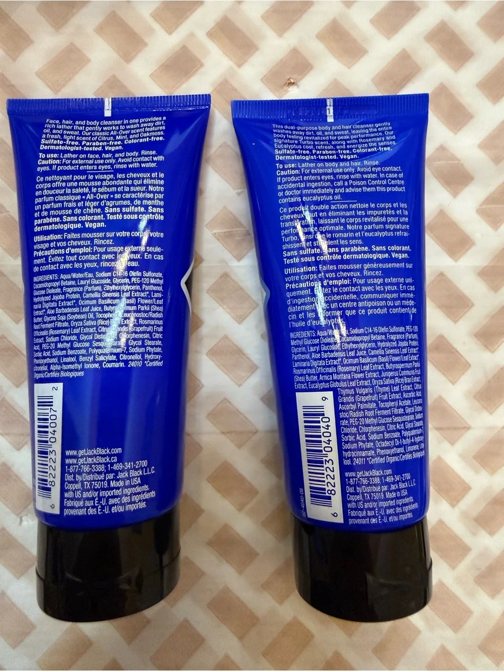 Jack Black Turbo Wash Energizing Body & Hair Cleanser — Blue